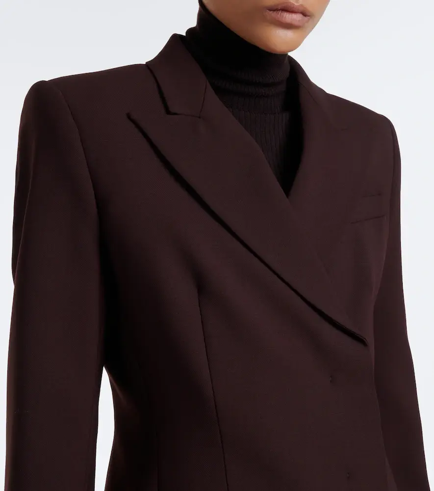 Sportmax Double-breasted wool-blend blazer | Thumbnail 4 Sportmax Double-breasted wool-blend blazer | Thumbnail 4