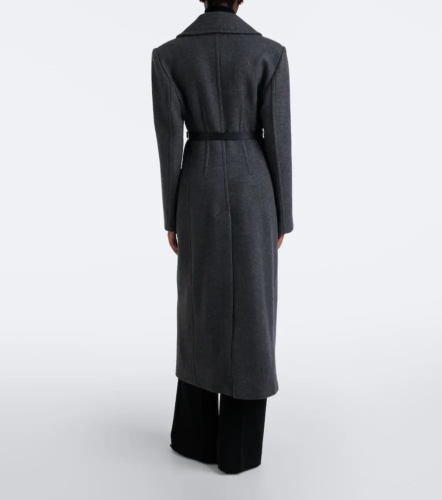 Sportmax Belted herringbone virgin wool coat | Thumbnail 2 Sportmax Belted herringbone virgin wool coat | Thumbnail 2