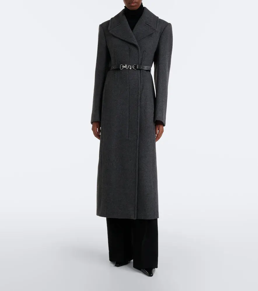 Sportmax Belted herringbone virgin wool coat | Thumbnail 5 Sportmax Belted herringbone virgin wool coat | Thumbnail 5