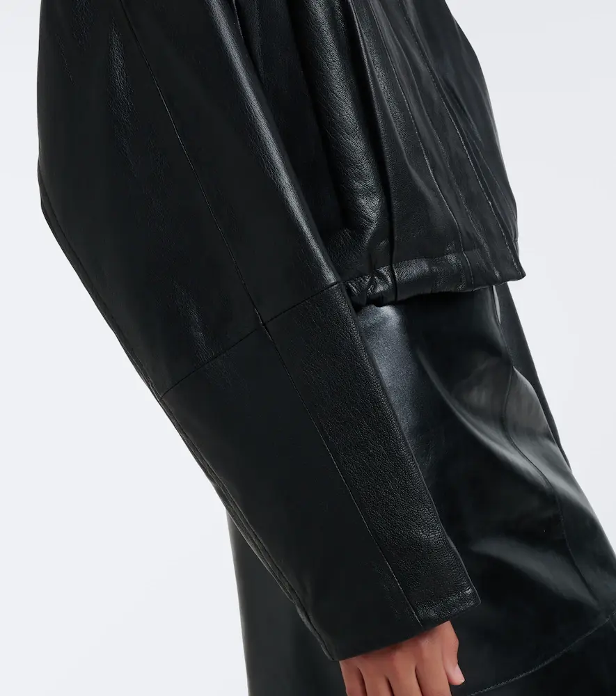 Sportmax Hooded leather jacket | Thumbnail 5 Sportmax Hooded leather jacket | Thumbnail 5