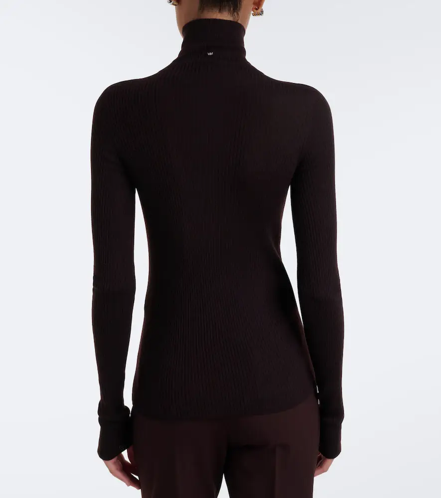 Sportmax Ribbed-knit virgin wool turtleneck sweater | Thumbnail 6 Sportmax Ribbed-knit virgin wool turtleneck sweater | Thumbnail 6