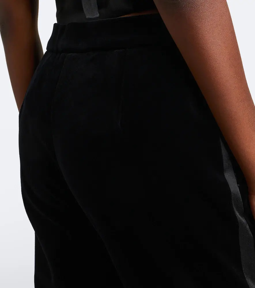 Max Mara Elegante cotton velvet straight pants | Thumbnail 4 Max Mara Elegante cotton velvet straight pants | Thumbnail 4