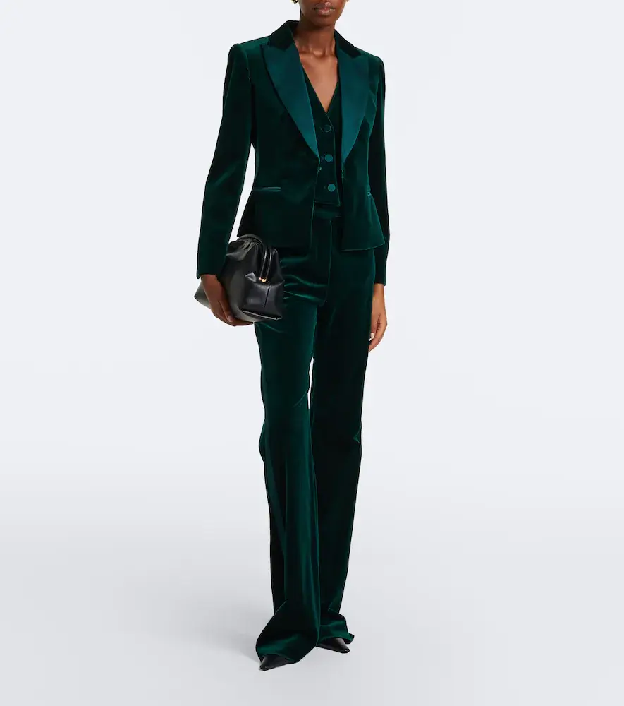 Max Mara Elegante cotton velvet blazer | Thumbnail 3 Max Mara Elegante cotton velvet blazer | Thumbnail 3