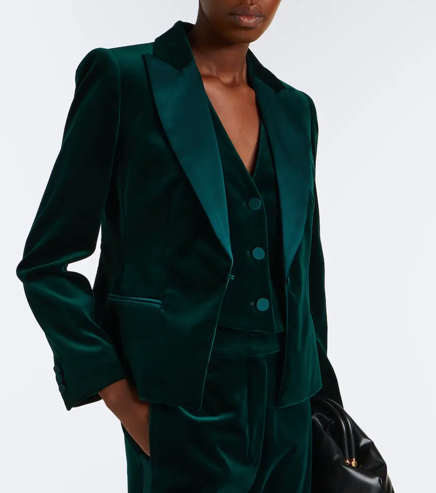 Max Mara Elegante cotton velvet blazer | Thumbnail 4 Max Mara Elegante cotton velvet blazer | Thumbnail 4