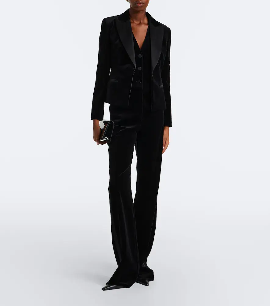 Max Mara Elegante cotton velvet vest | Thumbnail 3 Max Mara Elegante cotton velvet vest | Thumbnail 3