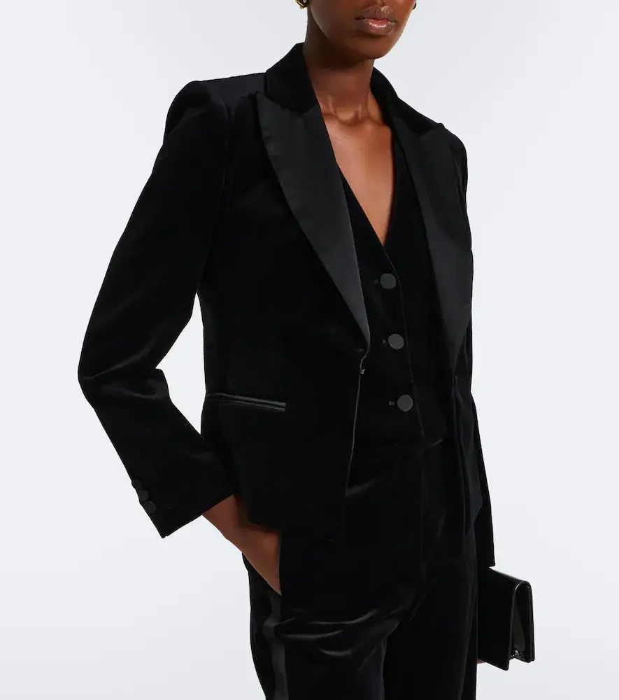 Max Mara Elegante cotton velvet vest | Thumbnail 6 Max Mara Elegante cotton velvet vest | Thumbnail 6