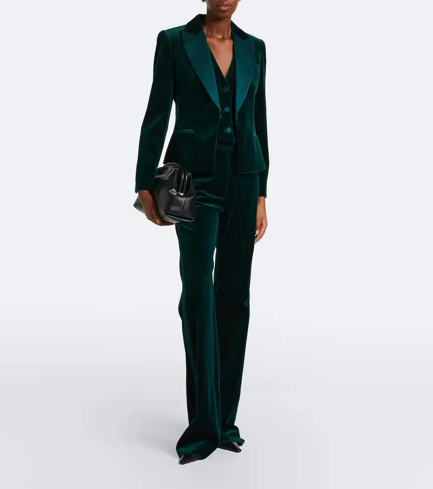 Max Mara Elegante cotton velvet vest | Thumbnail 2 Max Mara Elegante cotton velvet vest | Thumbnail 2