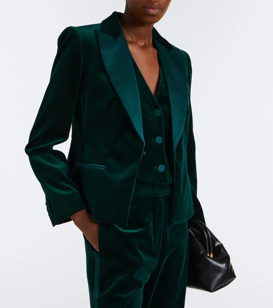 Max Mara Elegante cotton velvet vest | Thumbnail 3 Max Mara Elegante cotton velvet vest | Thumbnail 3