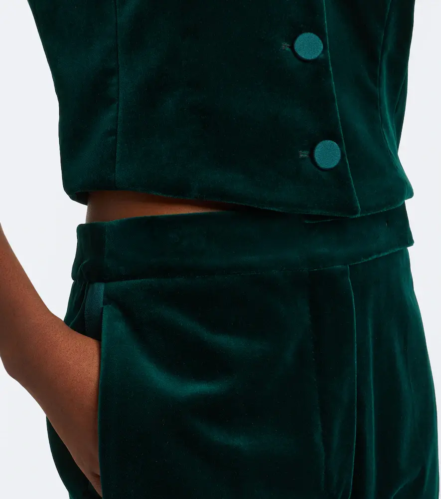 Max Mara Elegante cotton velvet vest | Thumbnail 6 Max Mara Elegante cotton velvet vest | Thumbnail 6