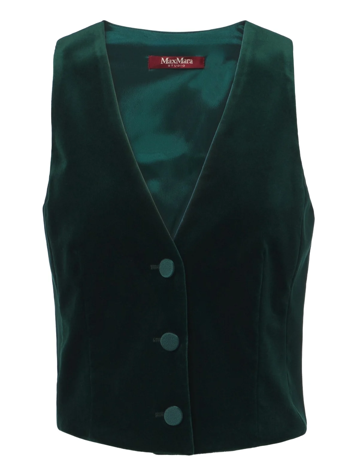 Max Mara Elegante cotton velvet vest