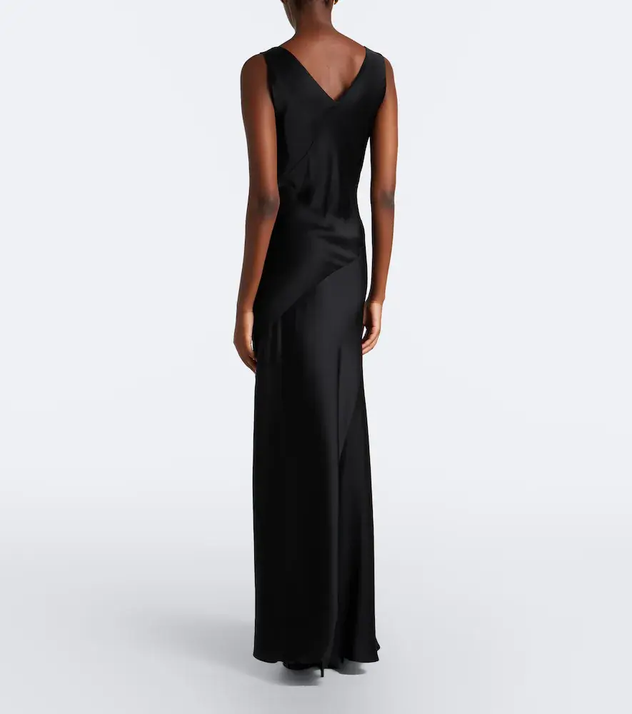 Max Mara Elegante satin maxi dress | Thumbnail 3 Max Mara Elegante satin maxi dress | Thumbnail 3