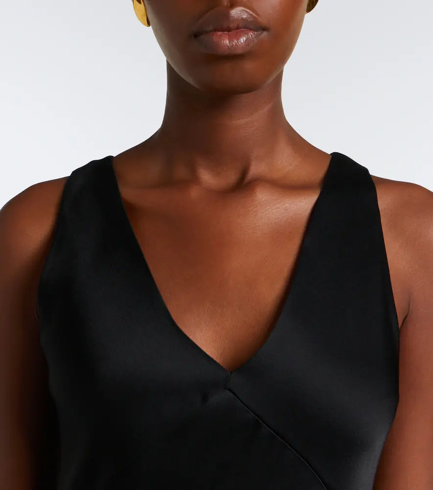 Max Mara Elegante satin maxi dress | Thumbnail 4 Max Mara Elegante satin maxi dress | Thumbnail 4