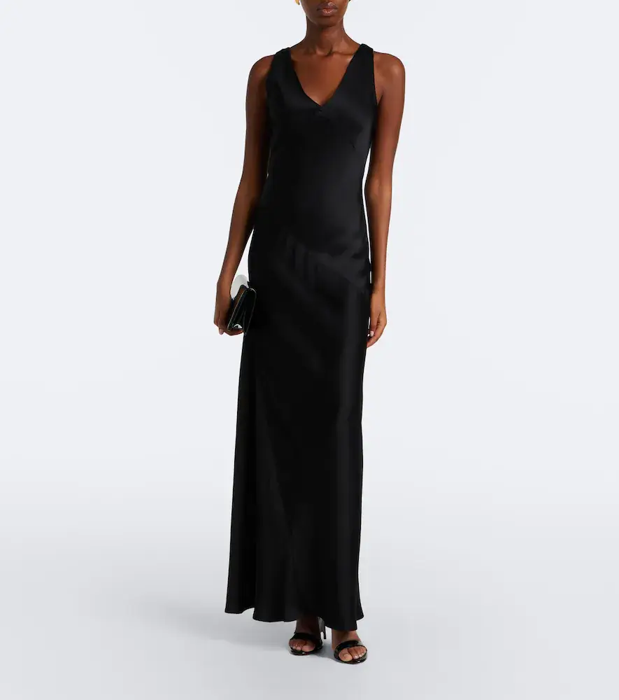 Max Mara Elegante satin maxi dress | Thumbnail 5 Max Mara Elegante satin maxi dress | Thumbnail 5