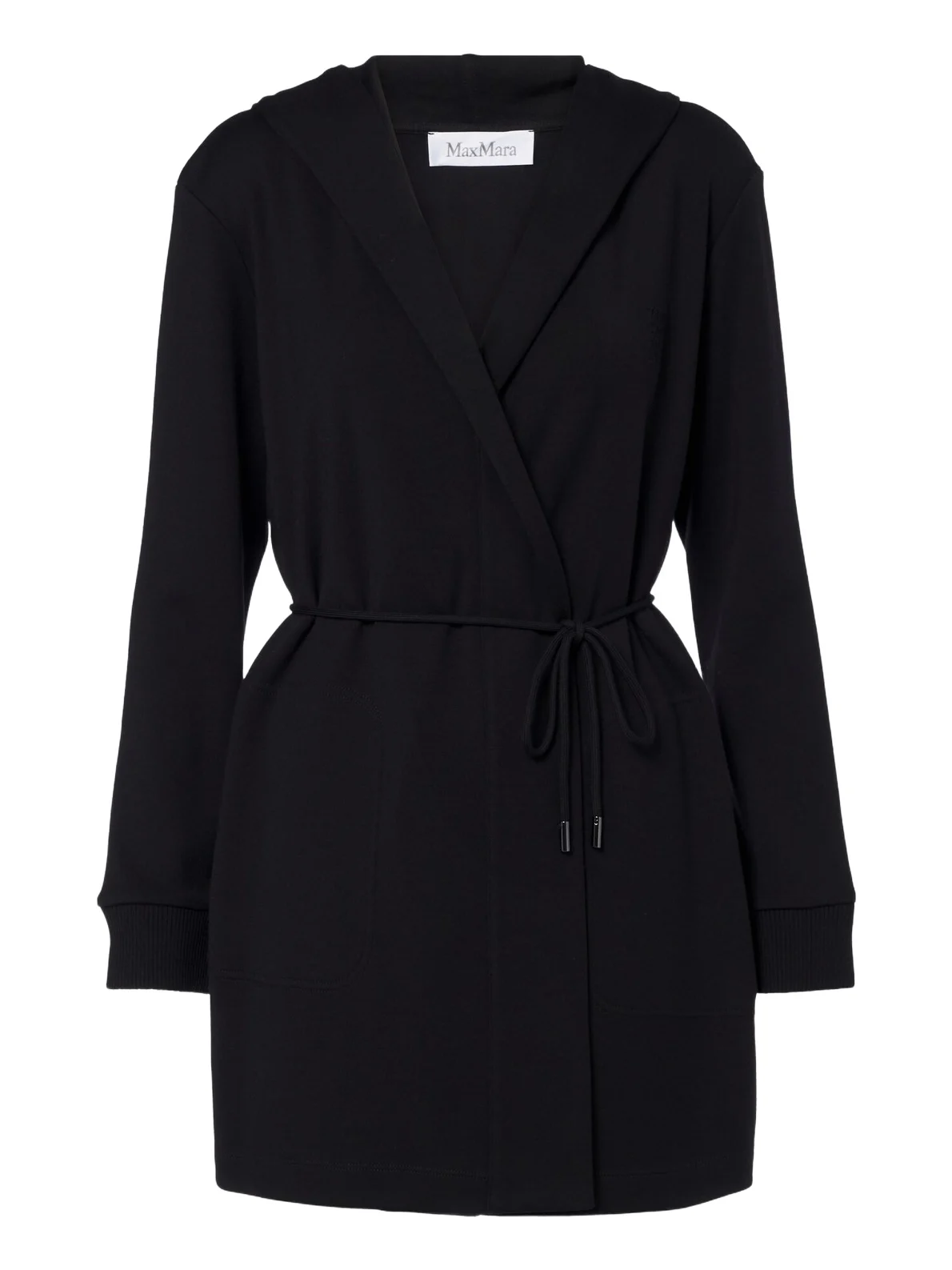 Virgin wool wrap coat