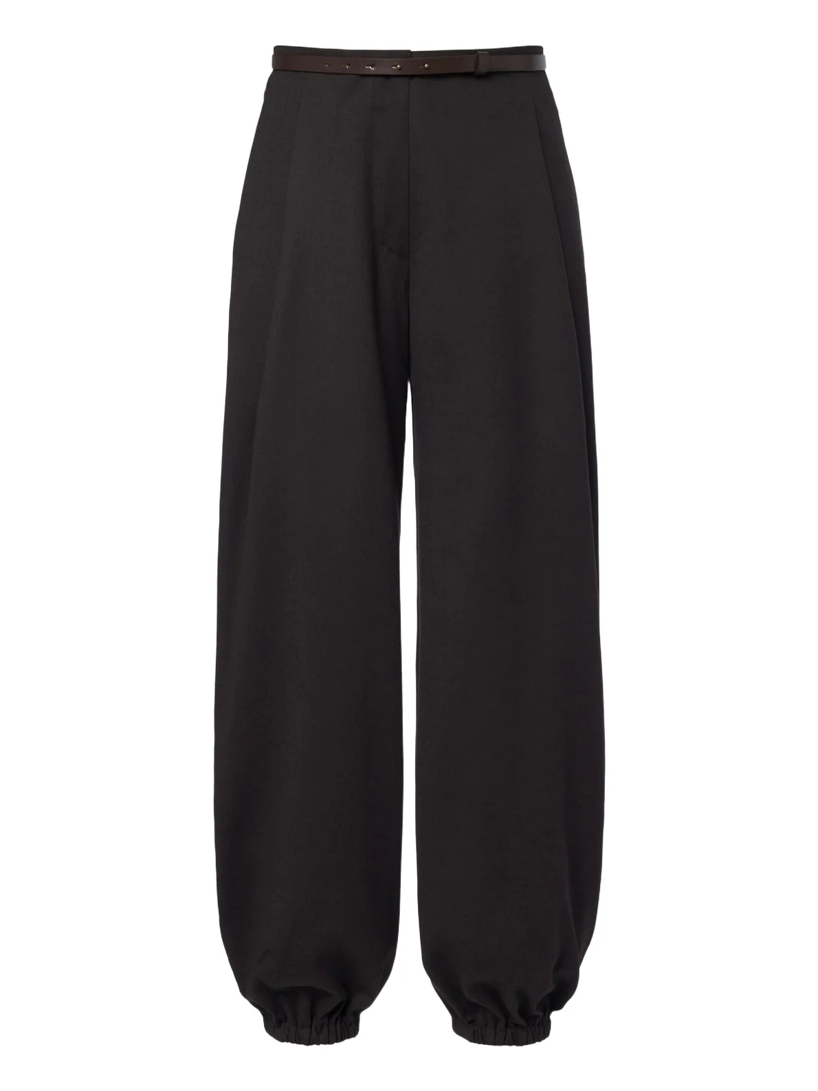 Belted wool-blend wide-leg pants Belted wool-blend wide-leg pants
