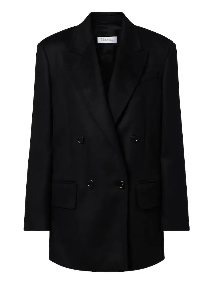 Double-breasted camel hair blazer Double-breasted camel hair blazer