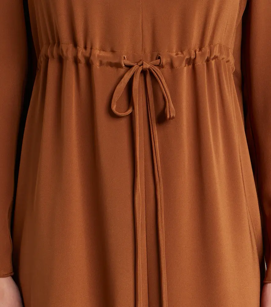 Max Mara Silk satin midi dress | Thumbnail 2 Max Mara Silk satin midi dress | Thumbnail 2