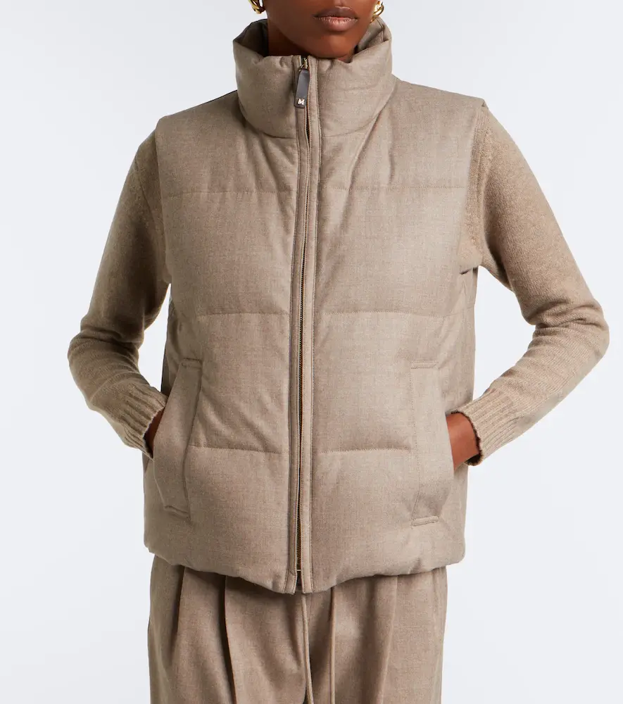 Max Mara Cashmere-blend down vest | Thumbnail 2