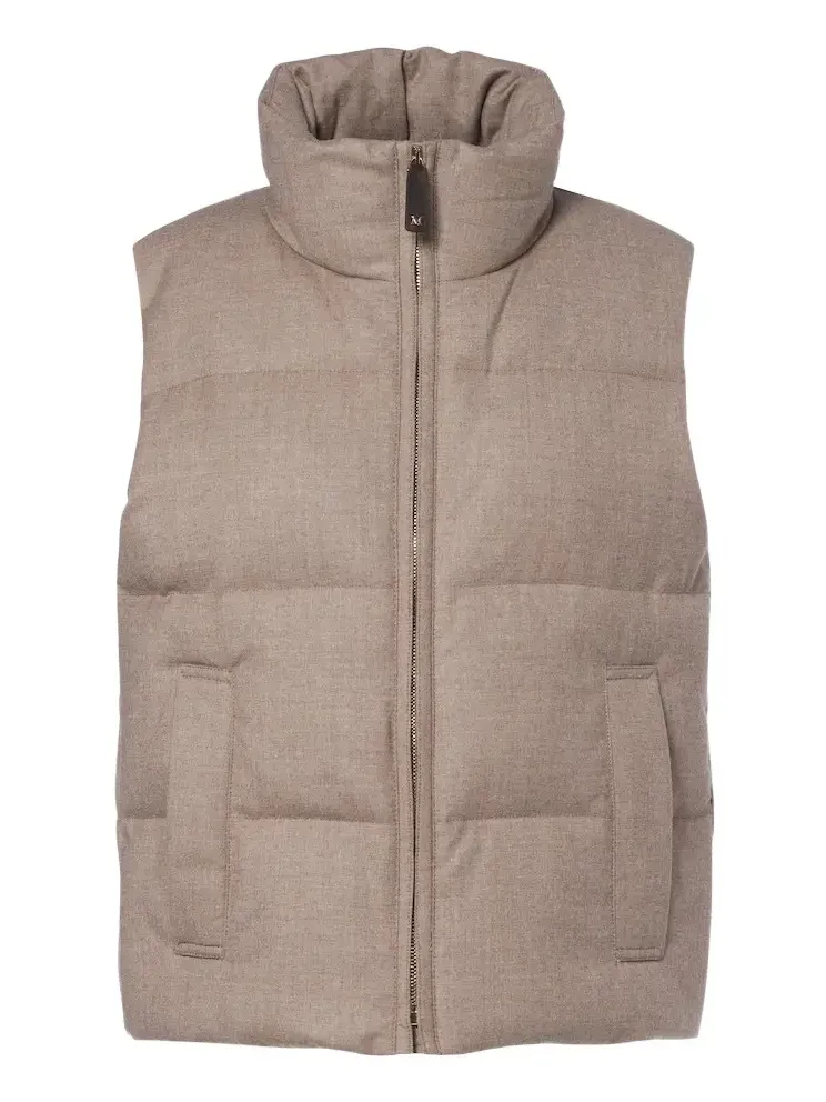 Max Mara Cashmere-blend down vest