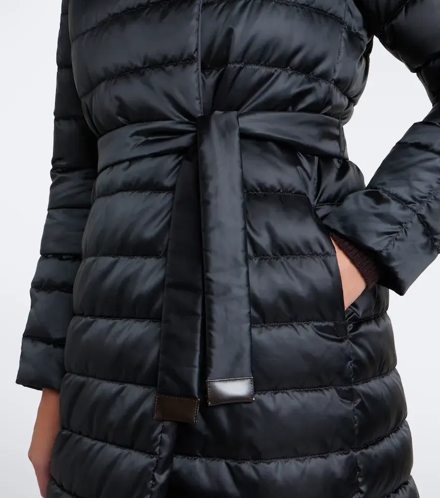 Max Mara Belted hooded puffer coat | Thumbnail 4 Max Mara Belted hooded puffer coat | Thumbnail 4