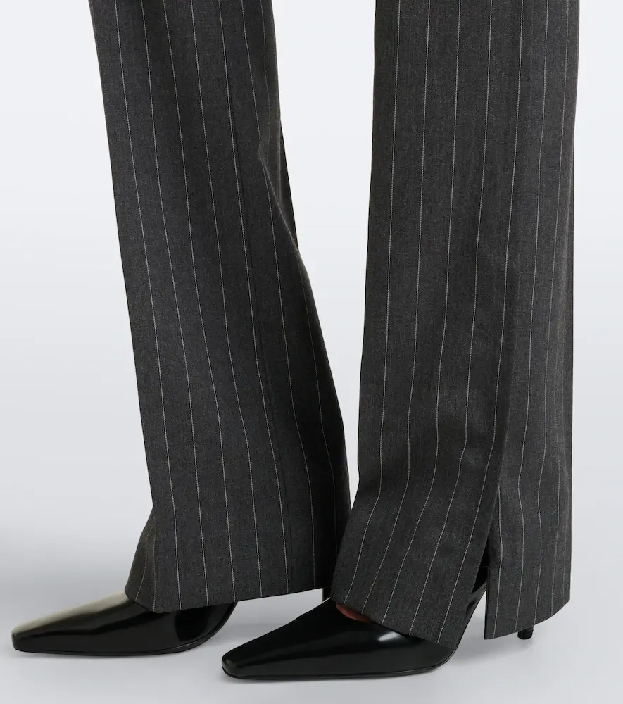 Sportmax Pinstriped wool-blend flared pants | Thumbnail 3