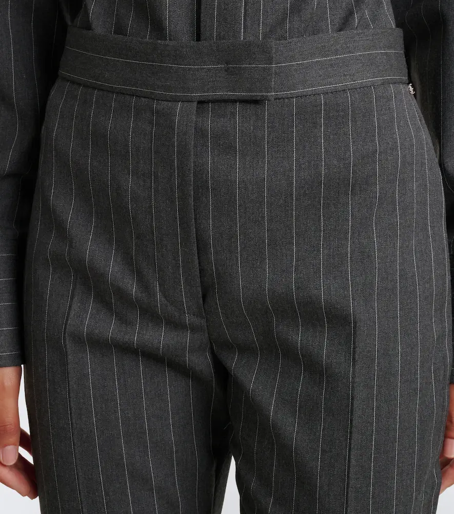 Sportmax Pinstriped wool-blend flared pants | Thumbnail 6