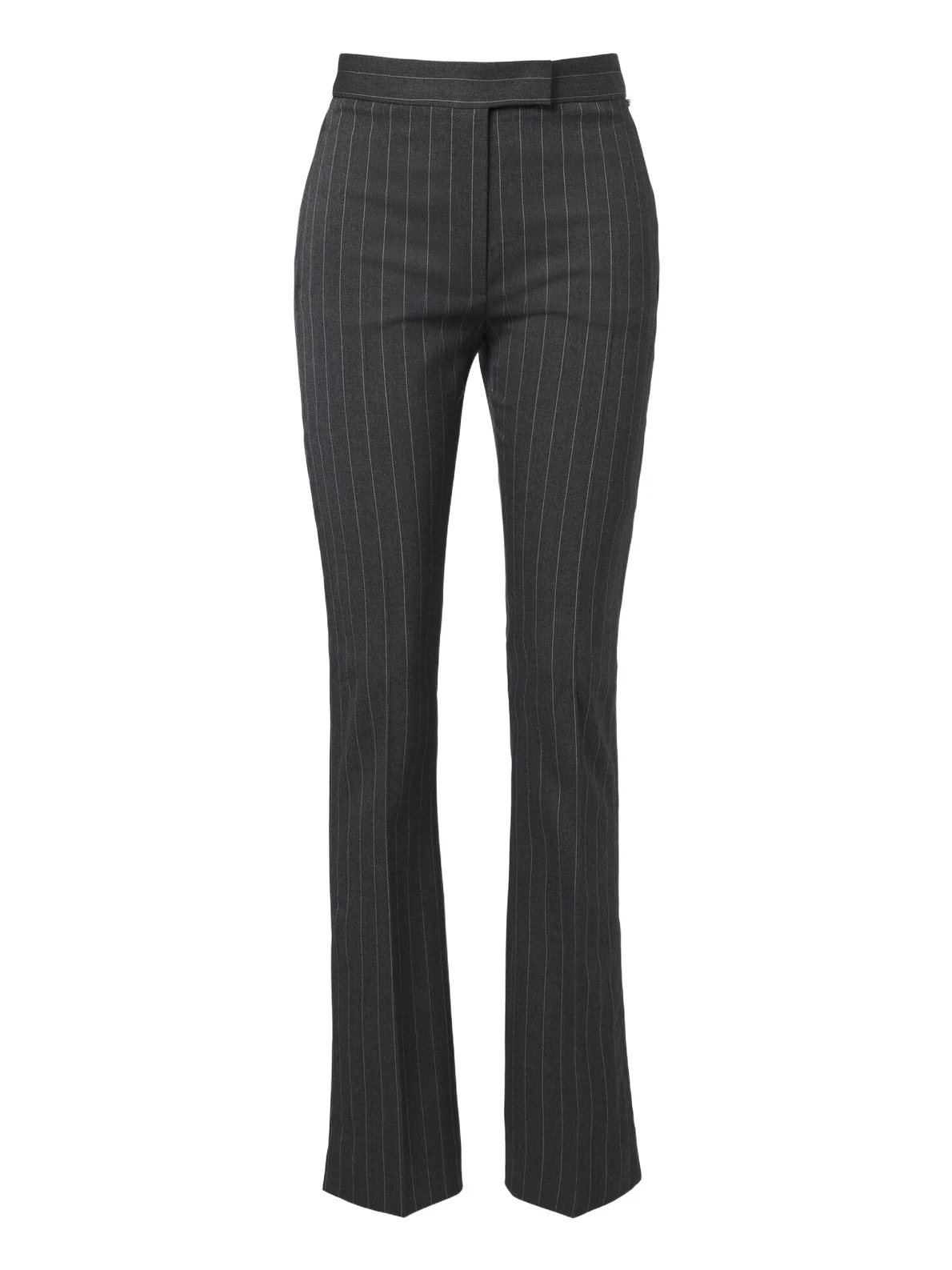 Sportmax Pinstriped wool-blend flared pants