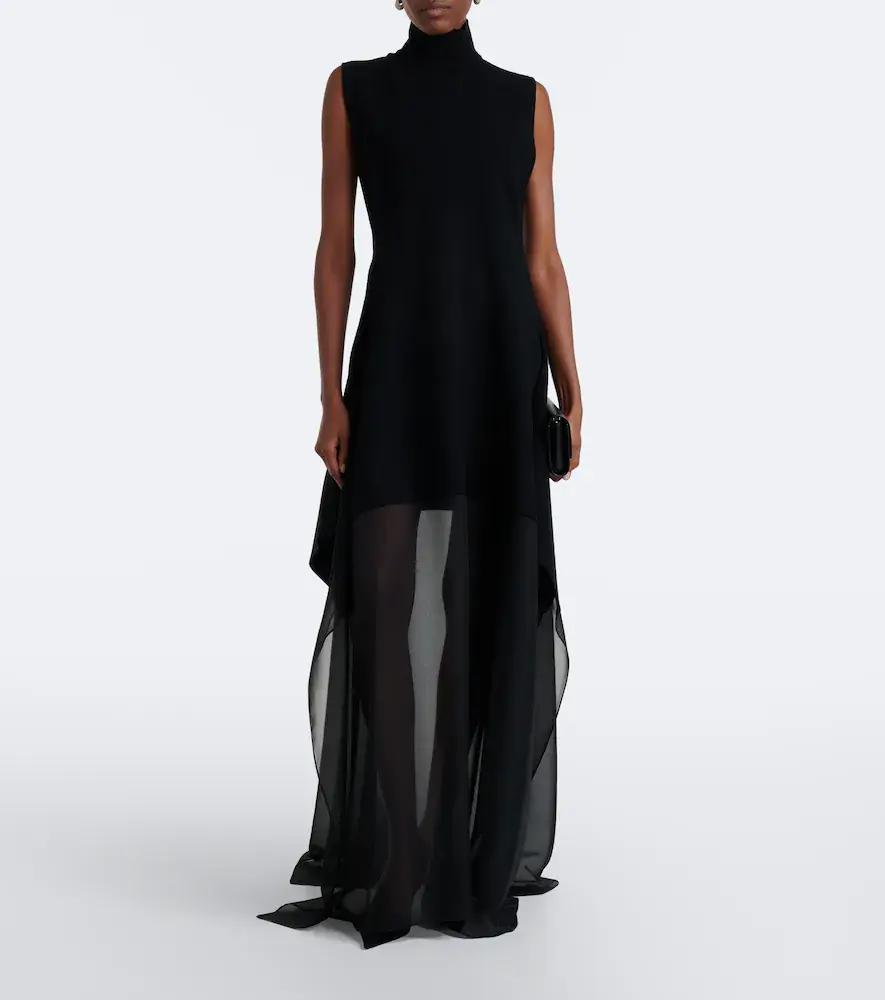Sportmax Turtleneck tiered maxi dress | Thumbnail 4