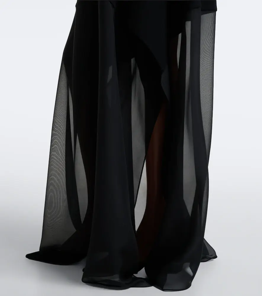 Sportmax Turtleneck tiered maxi dress | Thumbnail 6