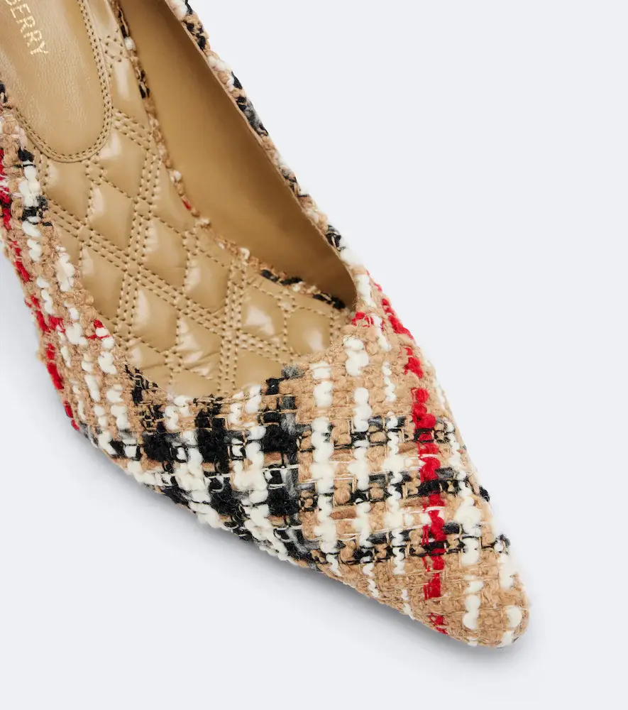 Burberry Check bouclé pumps | Thumbnail 4 Burberry Check bouclé pumps | Thumbnail 4