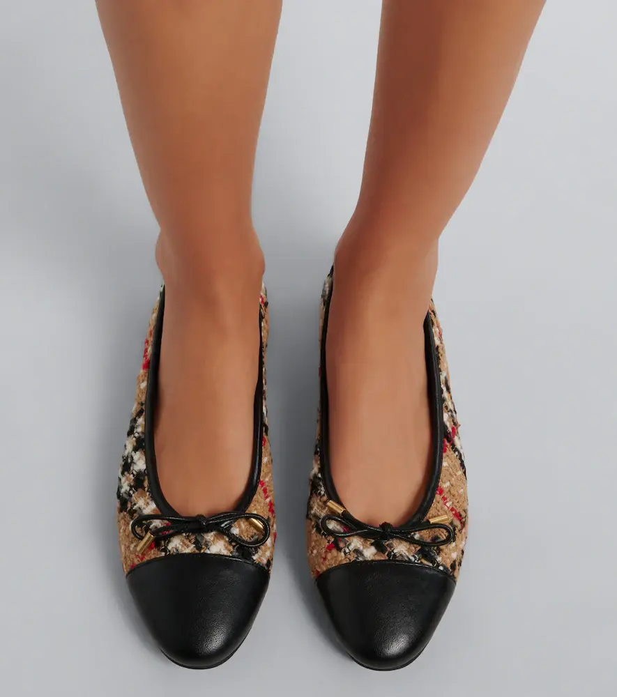 Burberry Check bouclé ballet flats | Thumbnail 6 Burberry Check bouclé ballet flats | Thumbnail 6