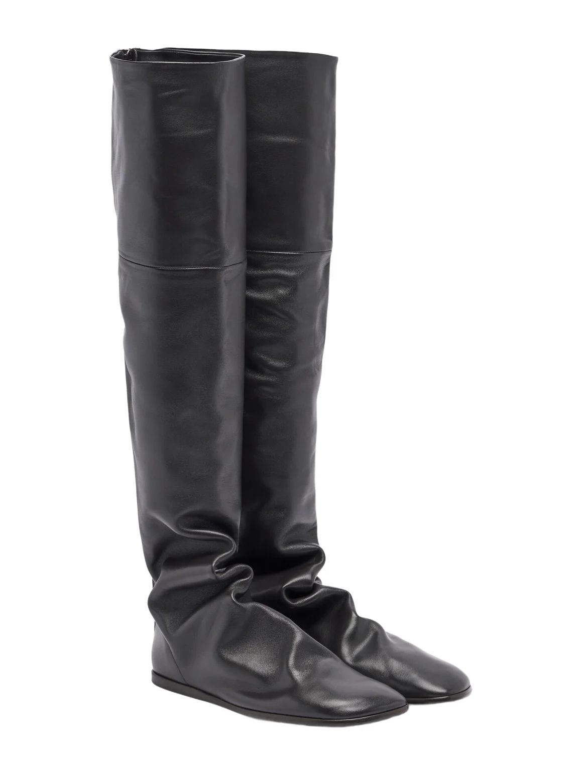 Glove leather knee-high boots Glove leather knee-high boots