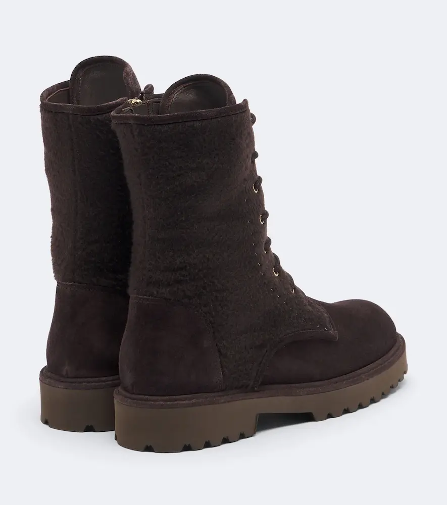 Max Mara Suede lace-up boots | Thumbnail 2