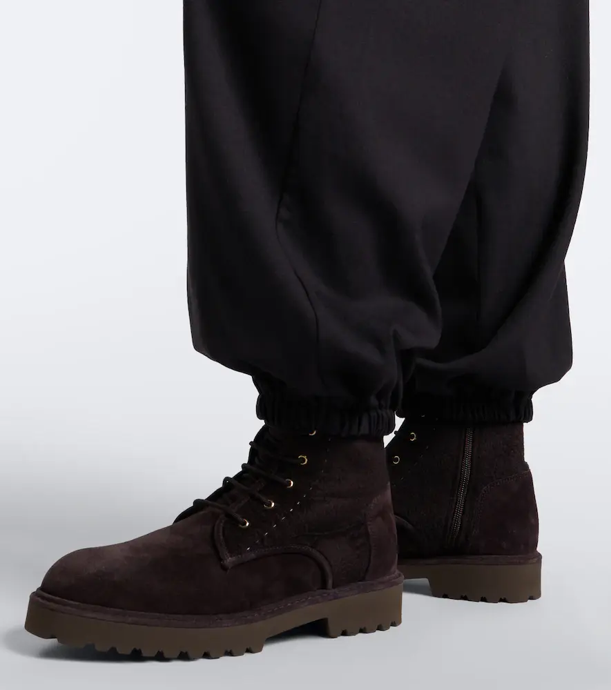 Max Mara Suede lace-up boots | Thumbnail 6