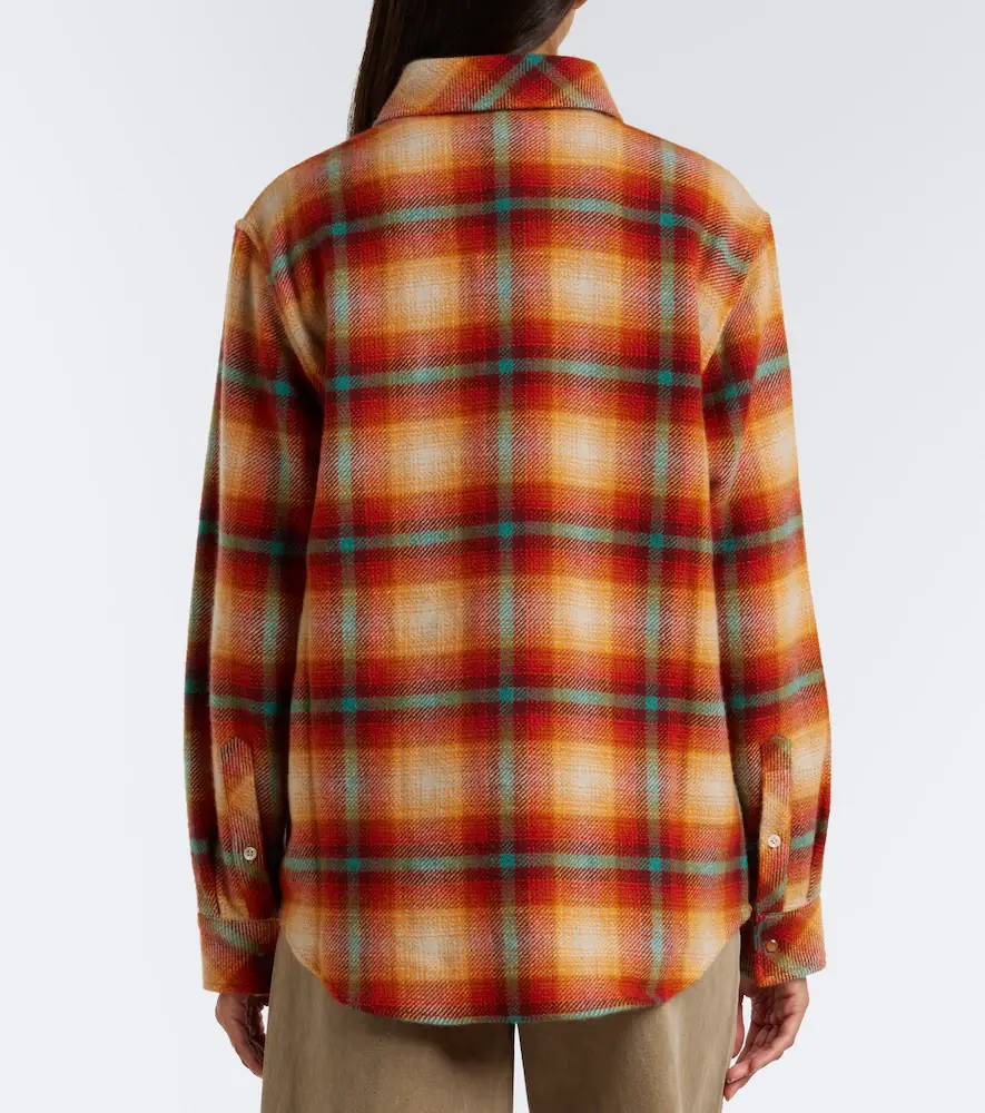 God’s True Cashmere Red Sun Shadow plaid cashmere shirt | Thumbnail 7 God’s True Cashmere Red Sun Shadow plaid cashmere shirt | Thumbnail 7