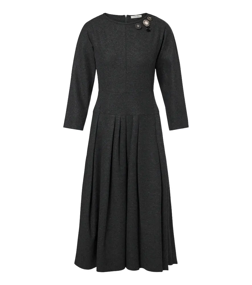 'S Max Mara 'S Max Mara Embellished mélange maxi dress