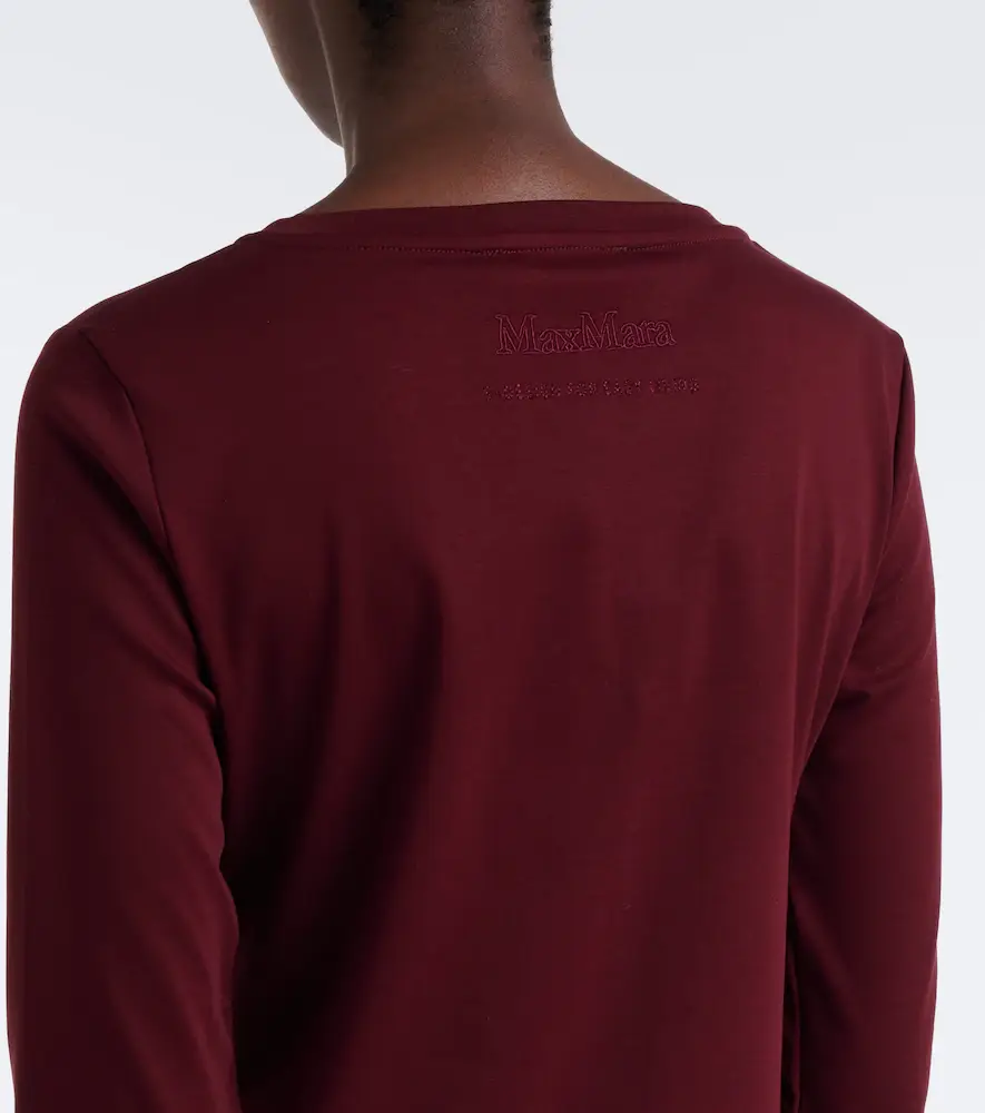 'S Max Mara 'S Max Mara Embellished cotton-jersey T-shirt | Thumbnail 3 'S Max Mara 'S Max Mara Embellished cotton-jersey T-shirt | Thumbnail 3