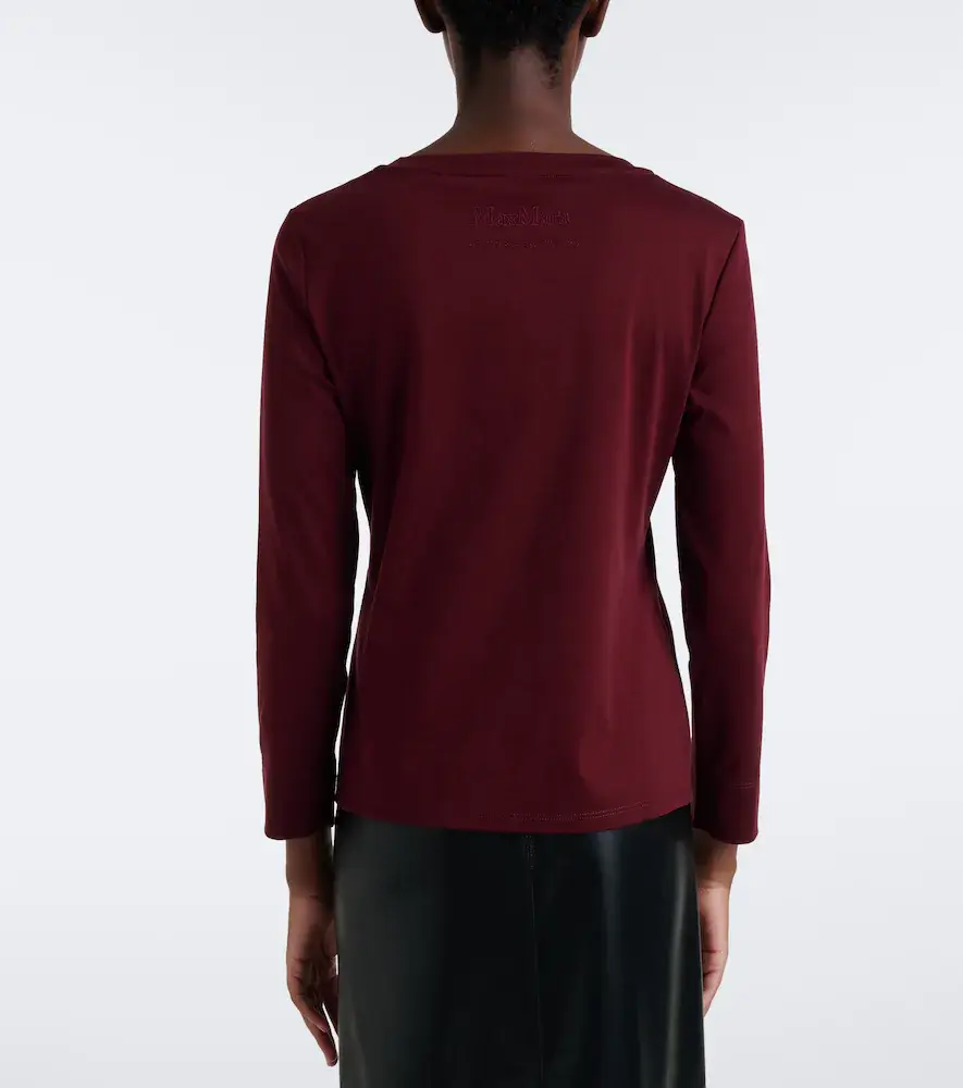 'S Max Mara 'S Max Mara Embellished cotton-jersey T-shirt | Thumbnail 6 'S Max Mara 'S Max Mara Embellished cotton-jersey T-shirt | Thumbnail 6