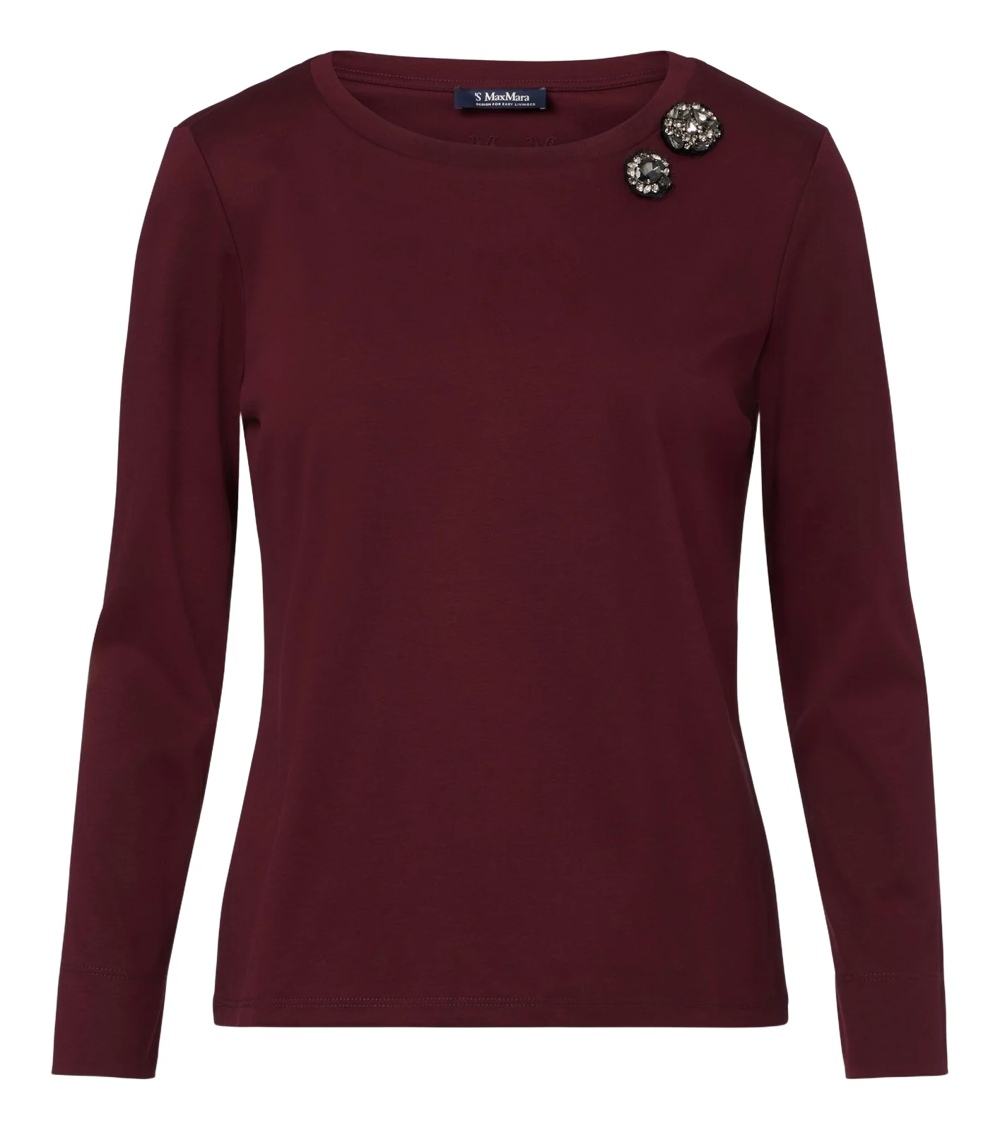 Embellished cotton-jersey T-shirt