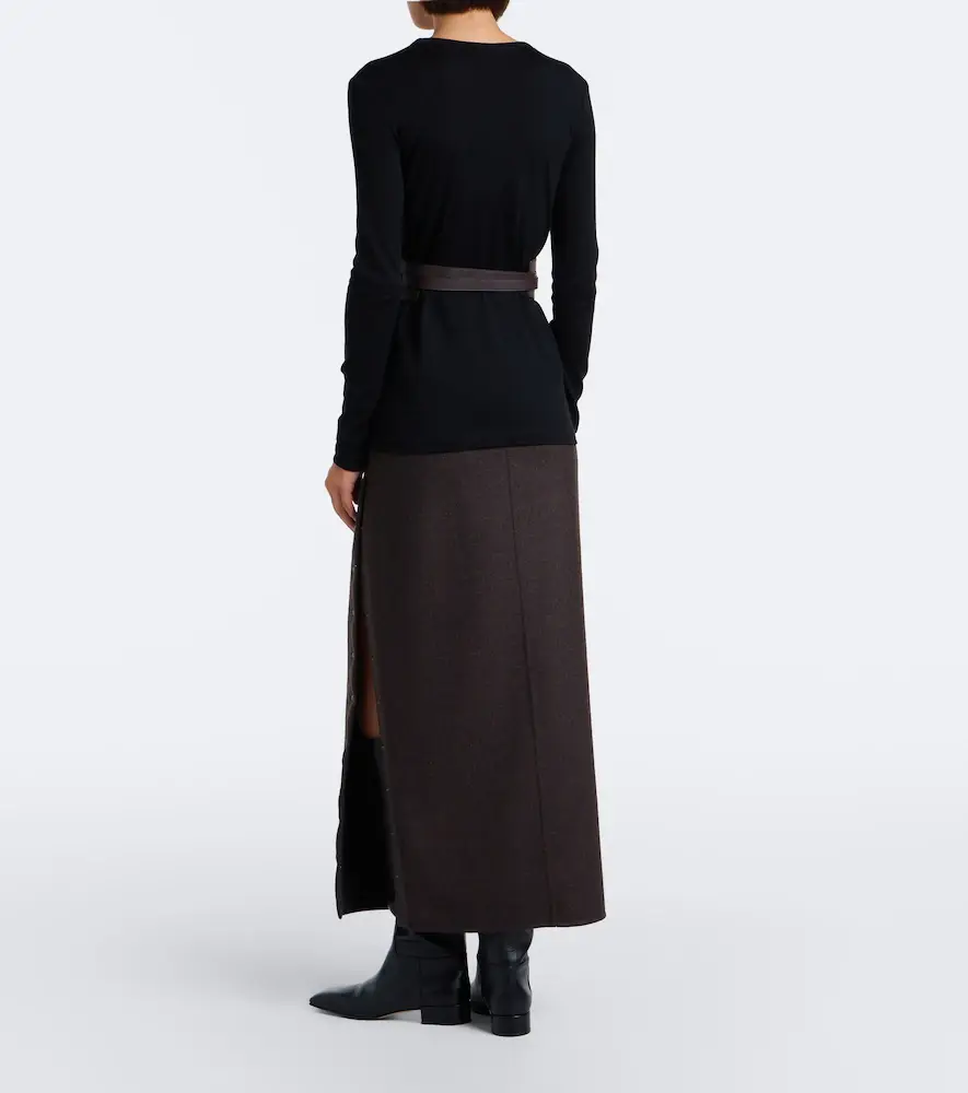 Max Mara Virgin wool maxi skirt | Thumbnail 6