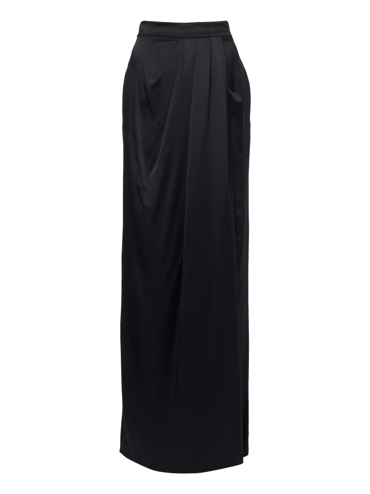 Max Mara Draped silk maxi skirt