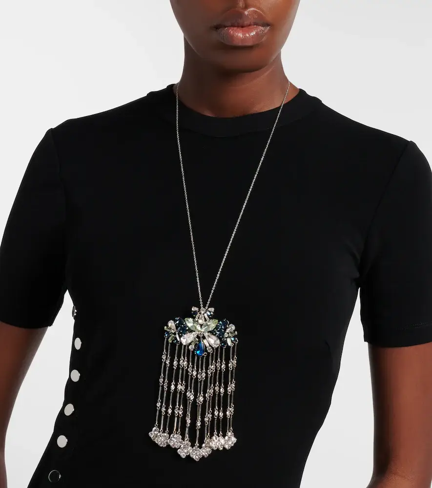 Rabanne Crystal-embellished necklace | Thumbnail 5