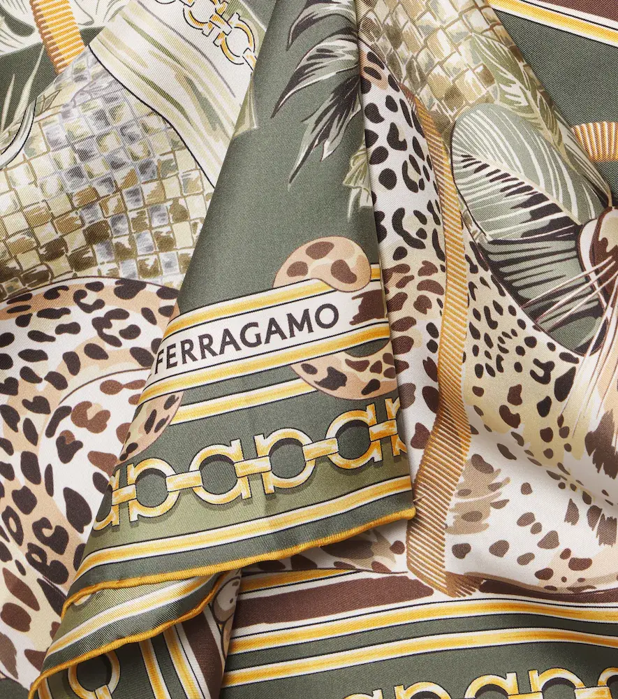 Ferragamo Printed silk scarf | Thumbnail 2 Ferragamo Printed silk scarf | Thumbnail 2