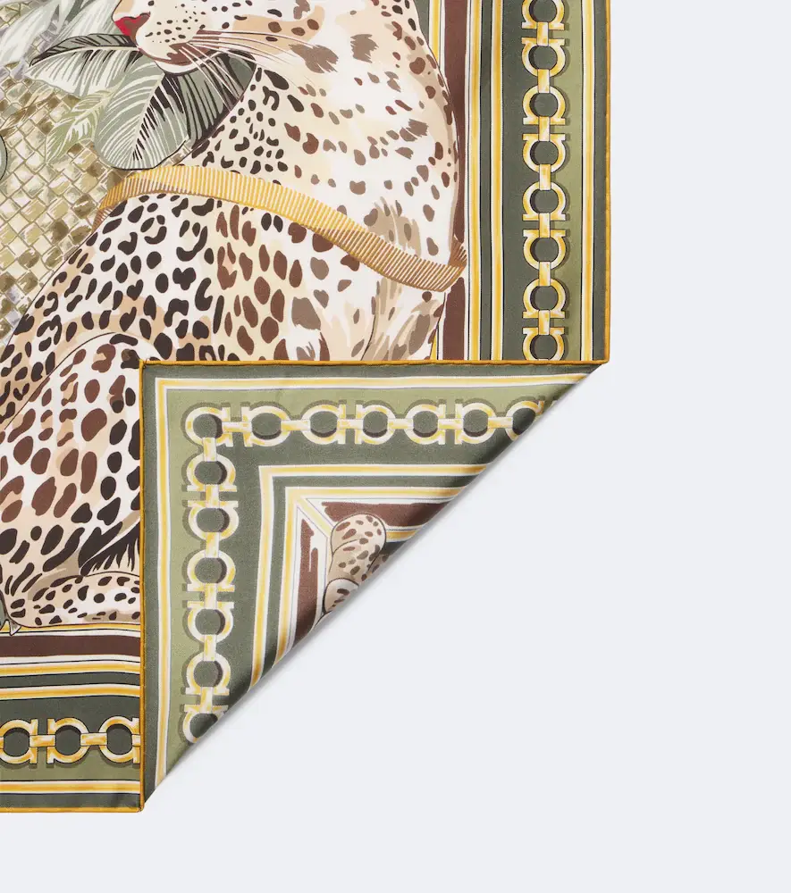 Ferragamo Printed silk scarf | Thumbnail 3 Ferragamo Printed silk scarf | Thumbnail 3