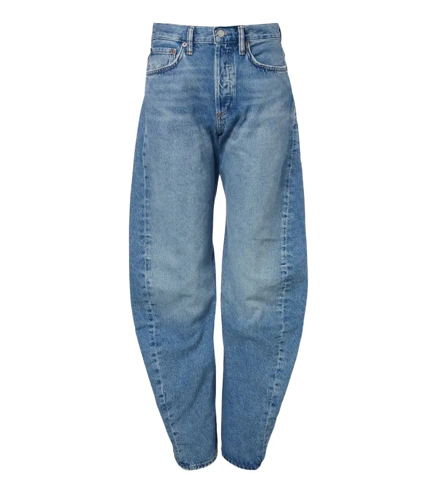 Spiral faded barrel-leg jeans Spiral faded barrel-leg jeans