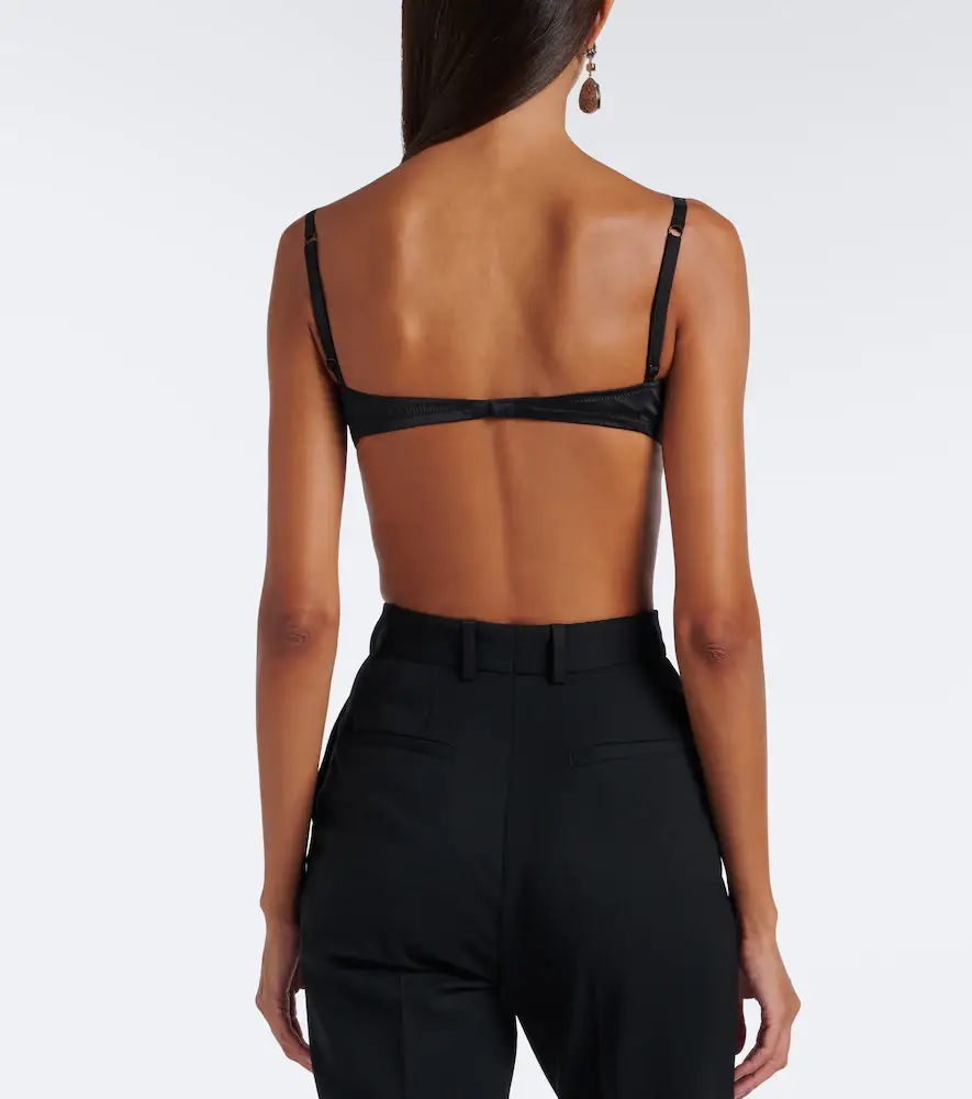 Dolce & Gabbana Lace-trimmed silk-blend satin bra | Thumbnail 4 Dolce & Gabbana Lace-trimmed silk-blend satin bra | Thumbnail 4
