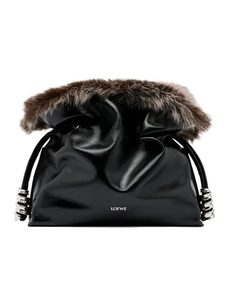 Loewe Flamenco Medium leather clutch