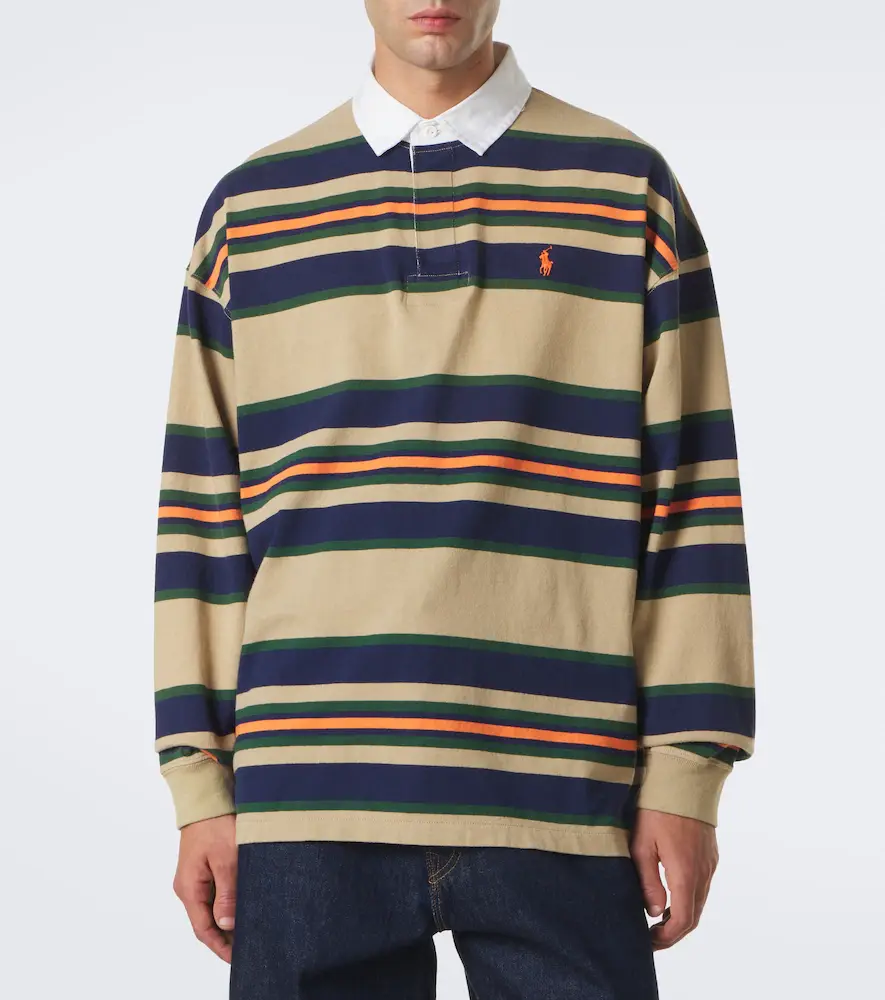 Polo Ralph Lauren Striped cotton jersey polo sweater | Thumbnail 5
