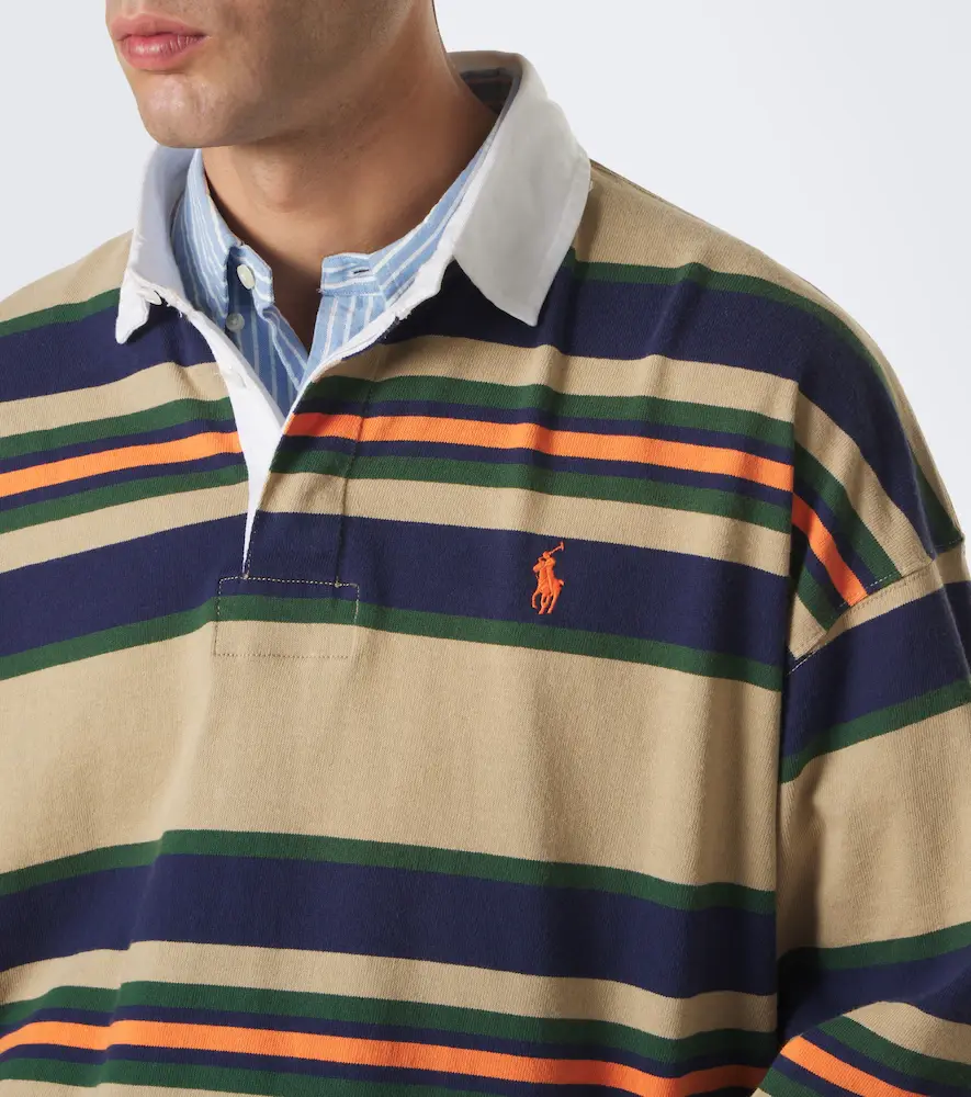 Polo Ralph Lauren Striped cotton jersey polo sweater | Thumbnail 6