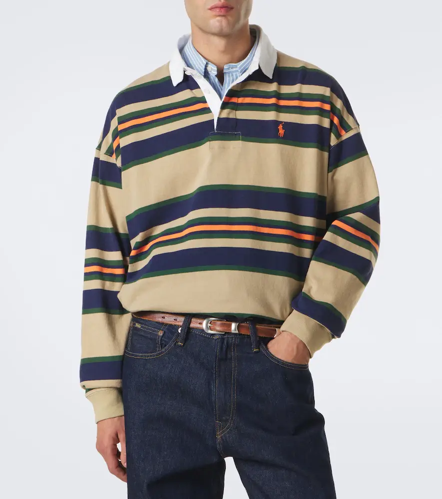 Polo Ralph Lauren Striped cotton jersey polo sweater | Thumbnail 7